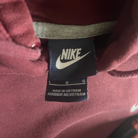 Nike Maroon Hoodie Men’s Large - Picture 4 of 5